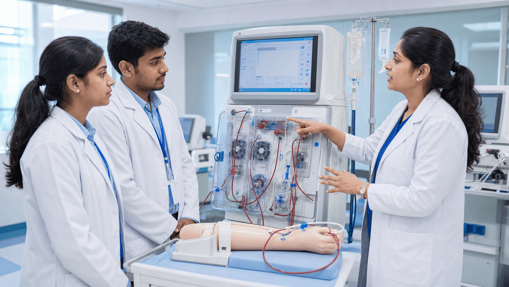 Students training in Dialysis Technology