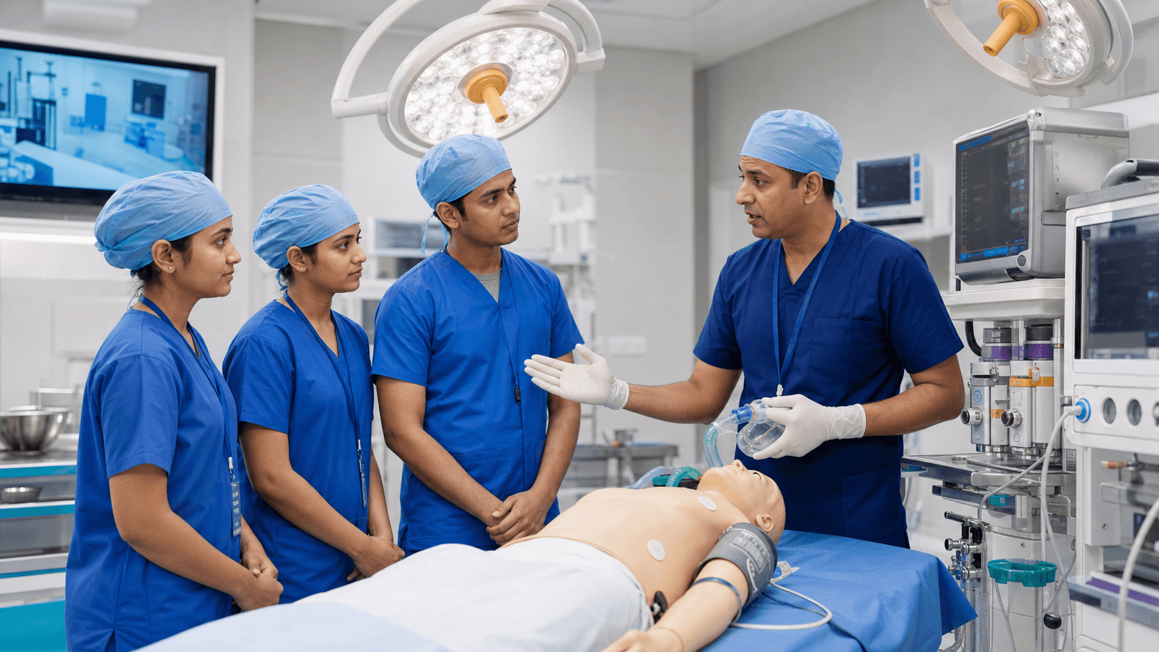 Students training in Operation Theatre Technology